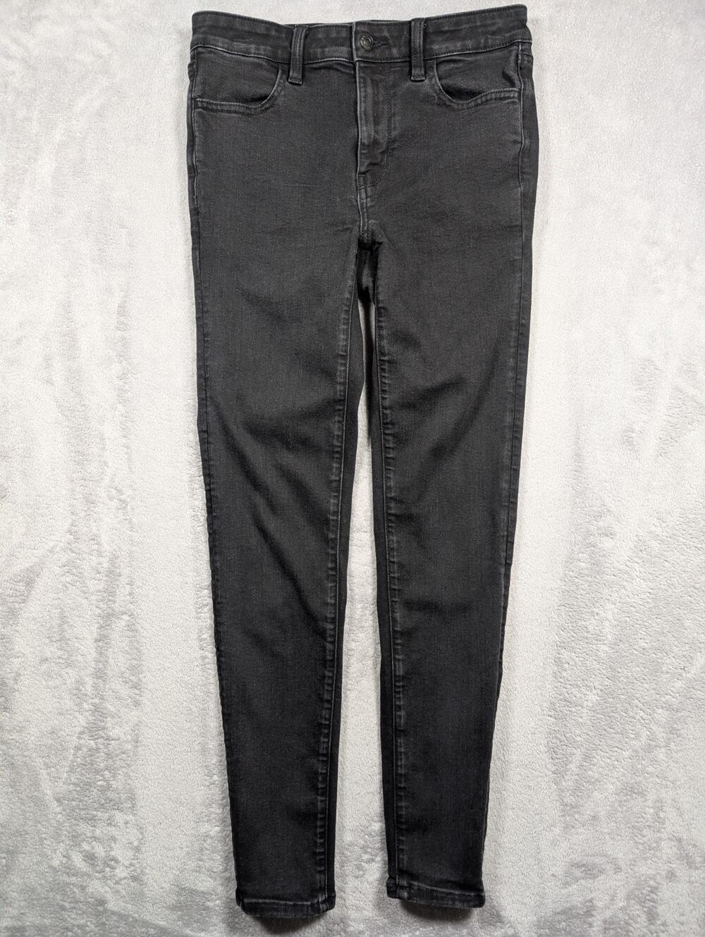 American Eagle High Rise Jeggings Womens Size 6 28 Waist Black Stretch Casual
